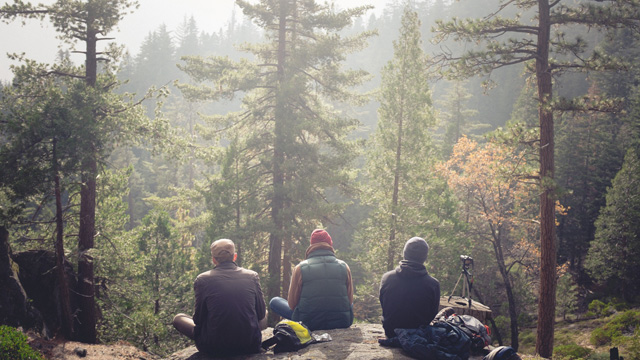 camping outdoors