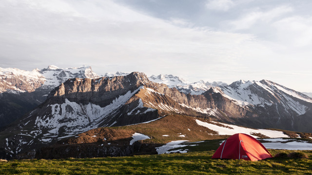 camping outdoors