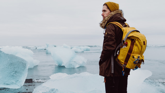 man wearing fjallraven jacket