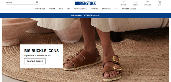 Birkenstock official website