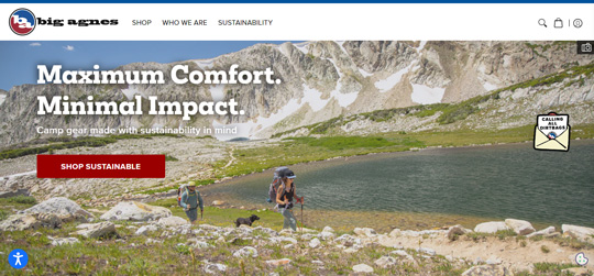 Big Agnes official website