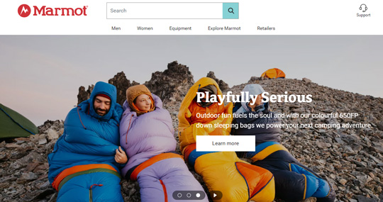 Marmot official website