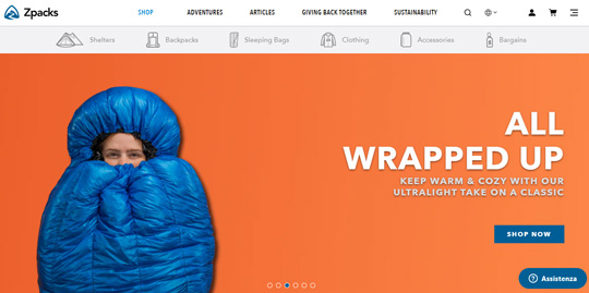 Zpacks official website