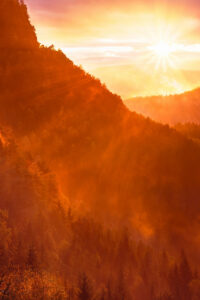 sunset autumn mountain background idea