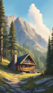 Cabin-Mountain-background