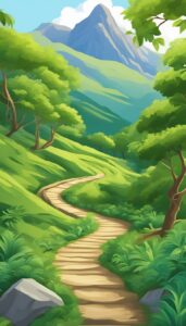 Hiking Trail-Mountain-background