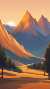 Orange-Mountain-background