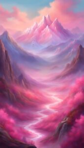 Pink-Mountain-background