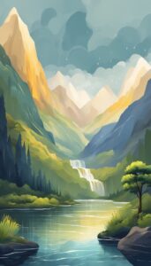 Raining-Mountain-background