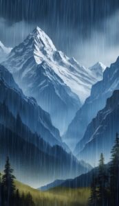 Raining-Mountain-background