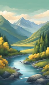 River-Mountain-background