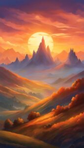 Sunset-Mountain-background