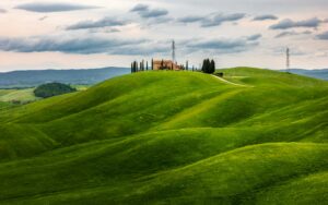 20 Tuscan Countryside Aesthetic Landscape, Green Fields Hills