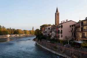 6 Verona Italy aesthetic pic inspiration, Adige river from Ponte Pietra