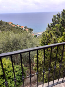10 Iron Fence, Trees, Ligurian Sea – Cervo, Liguria, Italy