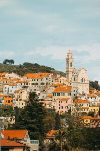 3 View of the San Giovanni Battista Church, Cervo, Italy