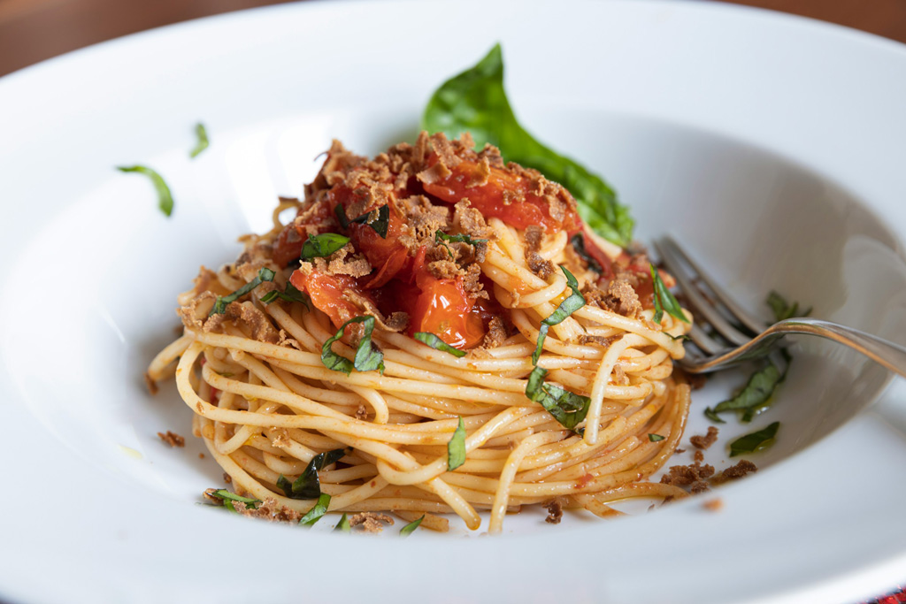 plate of spaghetti in Siracusa, Sicily
