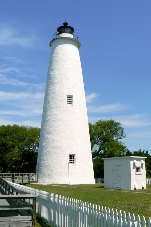 Ocracoke Lighthouse, Lighthouse Road, Ocracoke, North Carolina, USA