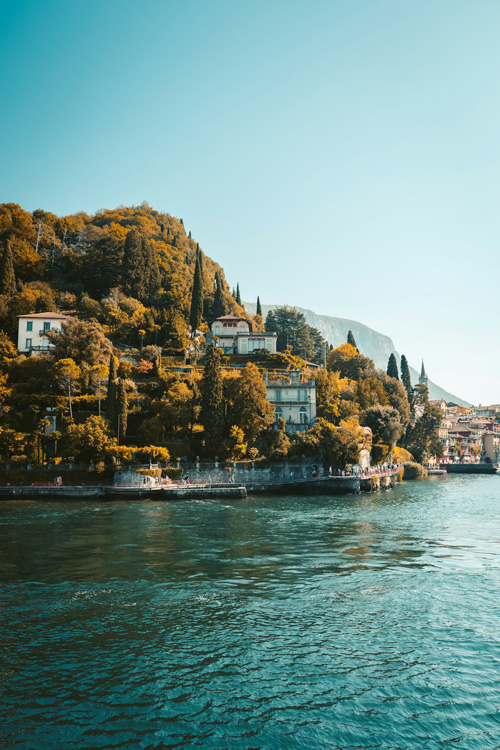 Varenna in Autumn, Province of Lecco, Italy