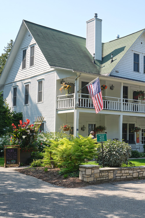 White Gull Inn on Main Street, Fish Creek, Wisconsin, USA