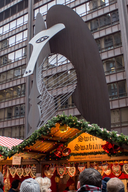 Chicago Picasso, Christkindlmarket, Chicago, USA