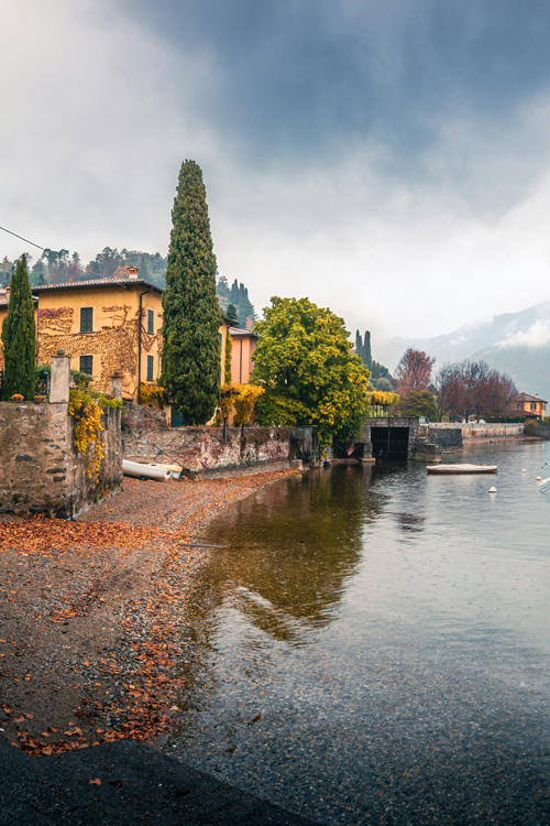 Bellagio in winter, Lake Como, Province of Como, Italy