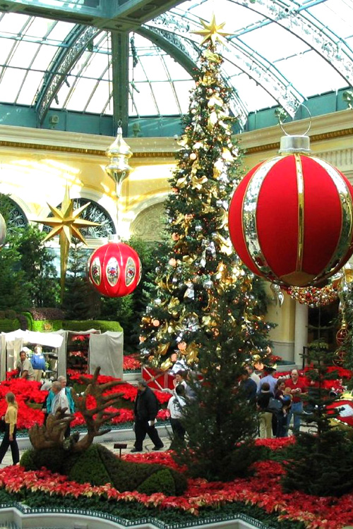 Christmas in the Bellagio Conservatory, Las Vegas, Nevada, USA