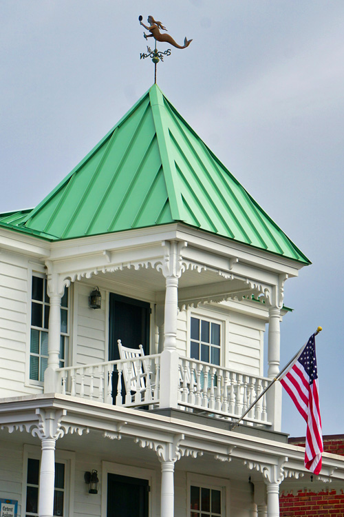 White house in Beaufort, North Carolina, USA