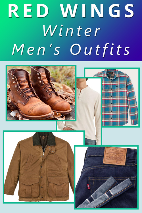 Winter Red Wing Boots Outfits for Men
