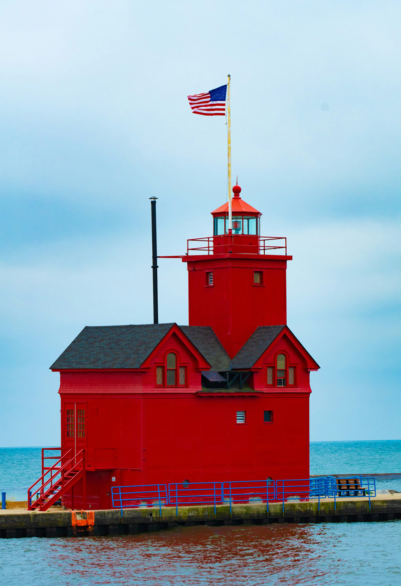 Big Red Lighthouse, Holland, MI, USA