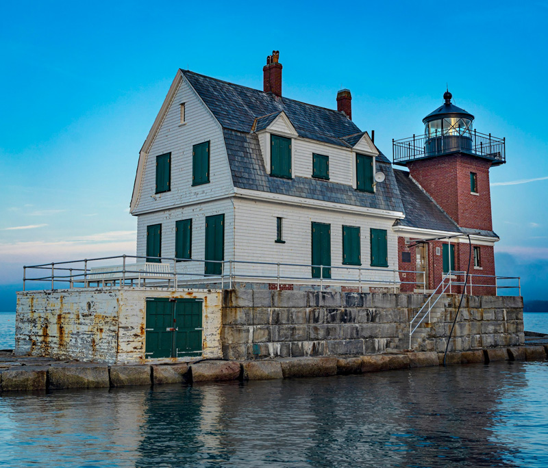 Rockland Breakwater Lighthouse, Rockland, Maine, USA