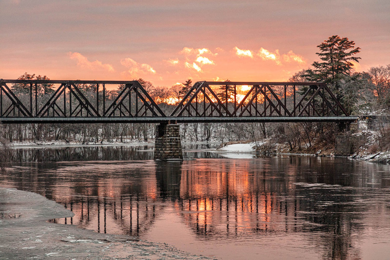 Black Bridge, between Brunswick and Topsham, Maine