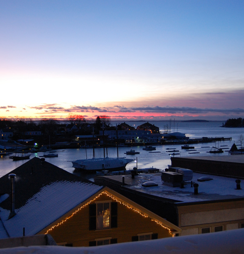 Camden, Maine, in Winter