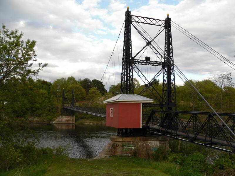 Two Cent Bridge, Ticonic Footbridge, Waterville, Maine